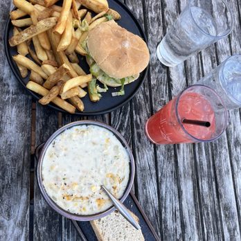 Redfish - Clam chowder & cheeseburger! - Seafood Near Me - Port Orford, Oregon