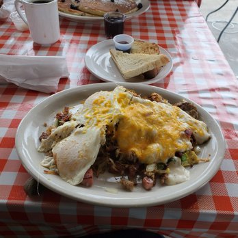 Sunny's Diner - The Ultimate Scrambler w/ Sourdough Toast - Breakfast & Brunch Near Me - Happy Valley, Oregon Sunny's Diner - The Ultimate Scrambler w/ Sourdough Toast - Breakfast & Brunch Near Me - Happy Valley, Oregon