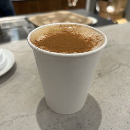 Gingerbread latte with cinnamon