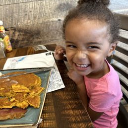 Kids meal - pumpkin pancake