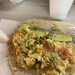 Big Taco - Potato and egg w/avocado....