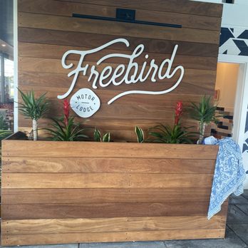 Freebird Motor Lodge - Sweet Signage in the Pool Garage at Freebird - Hotels Near Me - Yarmouth, Massachusetts