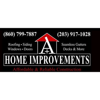 A Plus Home Improvements - a logo for a home improvement company - Roofing Near Me - New Milford, Connecticut A Plus Home Improvements - a logo for a home improvement company - Roofing Near Me - New Milford, Connecticut