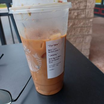 Starbucks - Iced Sugar Cookie Almond Latte - Coffee & Tea Near Me - Orlando, Florida