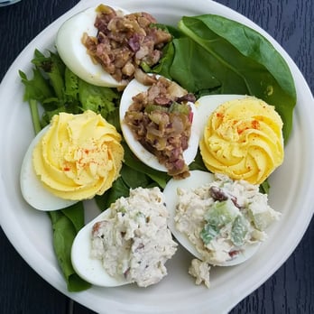 The Gruff - Fancy deviled eggs 3 ways... I'll be ordering these again! - Pizza Near Me - Covington, Kentucky