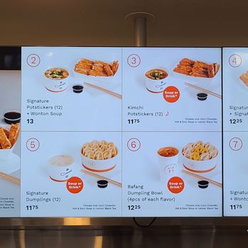 Bafang Dumpling - Menu Boards  08-17-2023 - Taiwanese Near Me - Gardena, California