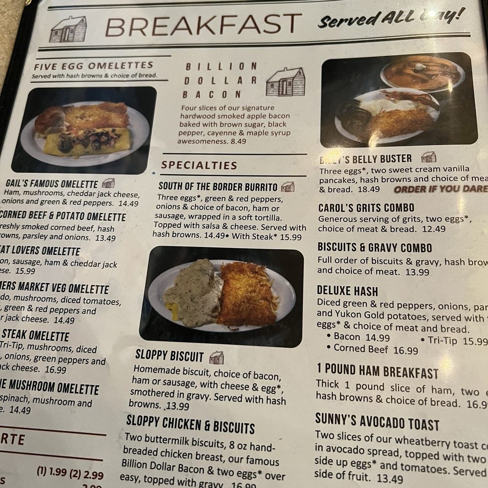 Billy Gail's - Menu - American Near Me - Branson, Missouri Billy Gail's - Menu - American Near Me - Branson, Missouri
