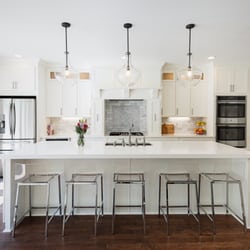 Cabinet Transformations - This homeowner came to us with an idea from Pinterest. We worked with her to create that reality for her. She LOVES it!