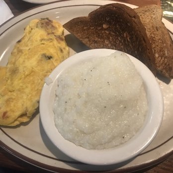 Athena Restaurant - Bacon omelette with grits - Greek Near Me - St. Augustine, Florida