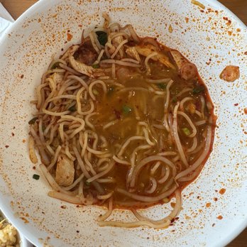 Main St. Dragon - Bangkok Ramen (half eaten) - Asian Fusion Near Me - Richmond, Virginia