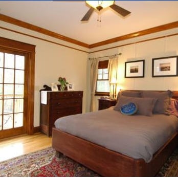 Kara O'Brien Renovations - Addition bedroom that we built with heartpine floors and reclaimed trim - General Contractors Near Me - Atlanta, Georgia Kara O'Brien Renovations - Addition bedroom that we built with heartpine floors and reclaimed trim - General Contractors Near Me - Atlanta, Georgia