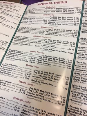 Menu photo 4 Rinconcito Cubano Miami, FL