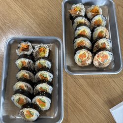Kimchi Box - Bulgogi kimbap and kimchi and cheese kimbap