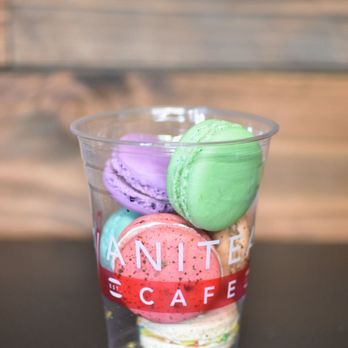 Vanitea Café - MACARONS Taro Pistachio Vanilla Bean Red Velvet Coffee Fruity Pebbles - Desserts Near Me - El Cajon, California