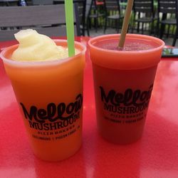 Dudes Daiquires - Strawberry daiquiri and tropical punch daiquiri