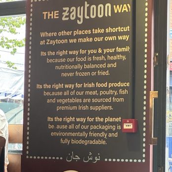 Zaytoon - Sign - Persian/Iranian Near Me - Dublin, D