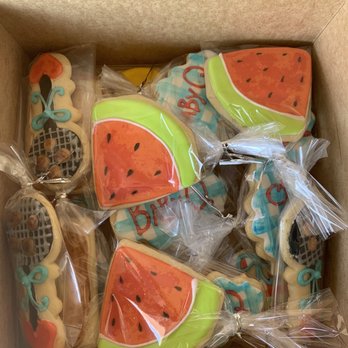 Maple Street Bakery - a box of decorated cookies - Bakeries Near Me