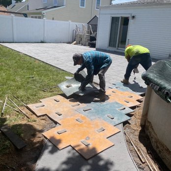 SAAD Construction - Stamped concrete finish patio - General Contractors Near Me