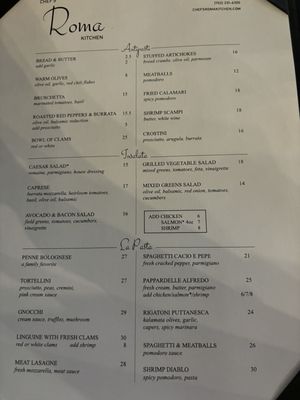 Menu photo 7 Roma Kitchen Las Vegas, NV