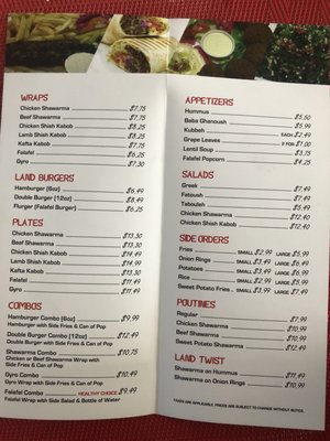 Menu photo 6 Shawarma Land Aurora, ON