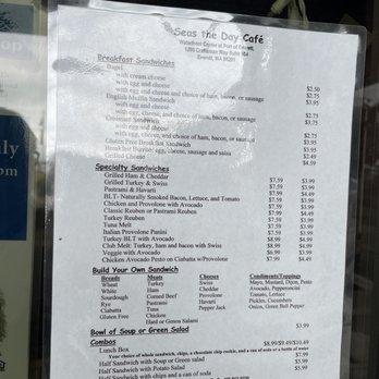 Seas the Day Cafe  - Menu - Coffee & Tea Near Me - Everett, Washington