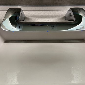 Muckleshoot - Nice bathroom with cool sink that has soap, water and drier all on one stainless steel bar! - Casinos Near Me - Auburn, Washington Muckleshoot - Nice bathroom with cool sink that has soap, water and drier all on one stainless steel bar! - Casinos Near Me - Auburn, Washington