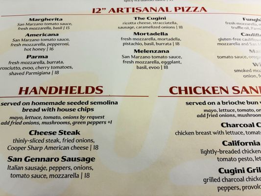 Menu photo 2 Cugini's New Hope, PA