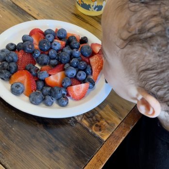 The Corner - Fresh fruit bowl Kids sippy cup (apple juice) - Breakfast & Brunch Near Me - Media, Pennsylvania