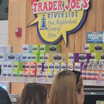 Trader Joe's - Exit sign at Trader Joe's. - Grocery Near Me - Riverside, California