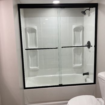 Superior Shower Doors - Slider above tub - Glass & Mirrors Near Me - Calhoun, Georgia