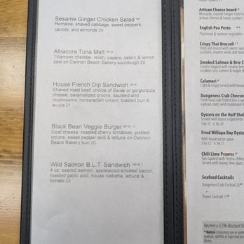 Bridgewater Bistro - Menu - specials - New American Near Me - Astoria, Oregon
