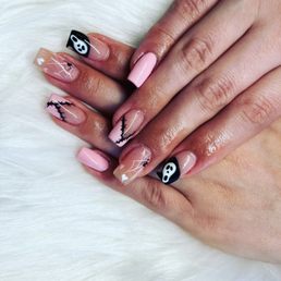 T did an absolutely amazing job on my Halloween nails! I am beyond grateful. Halloween is my favorite. T did an absolutely amazing job on my Halloween nails! I am beyond grateful. Halloween is my favorite.