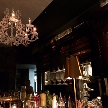 Yvonne's - Yvonne's back bar, the wood work behind the bar is awesome! - New American Near Me - Boston, Massachusetts