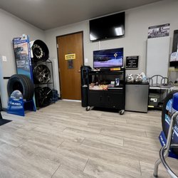 The Tread Depot - Waiting room with snacks and a/c!