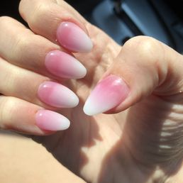 Can see the white line in every nail