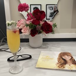 Mimosas and cappuccinos are delicious when you come in. Mimosas and cappuccinos are delicious when you come in.