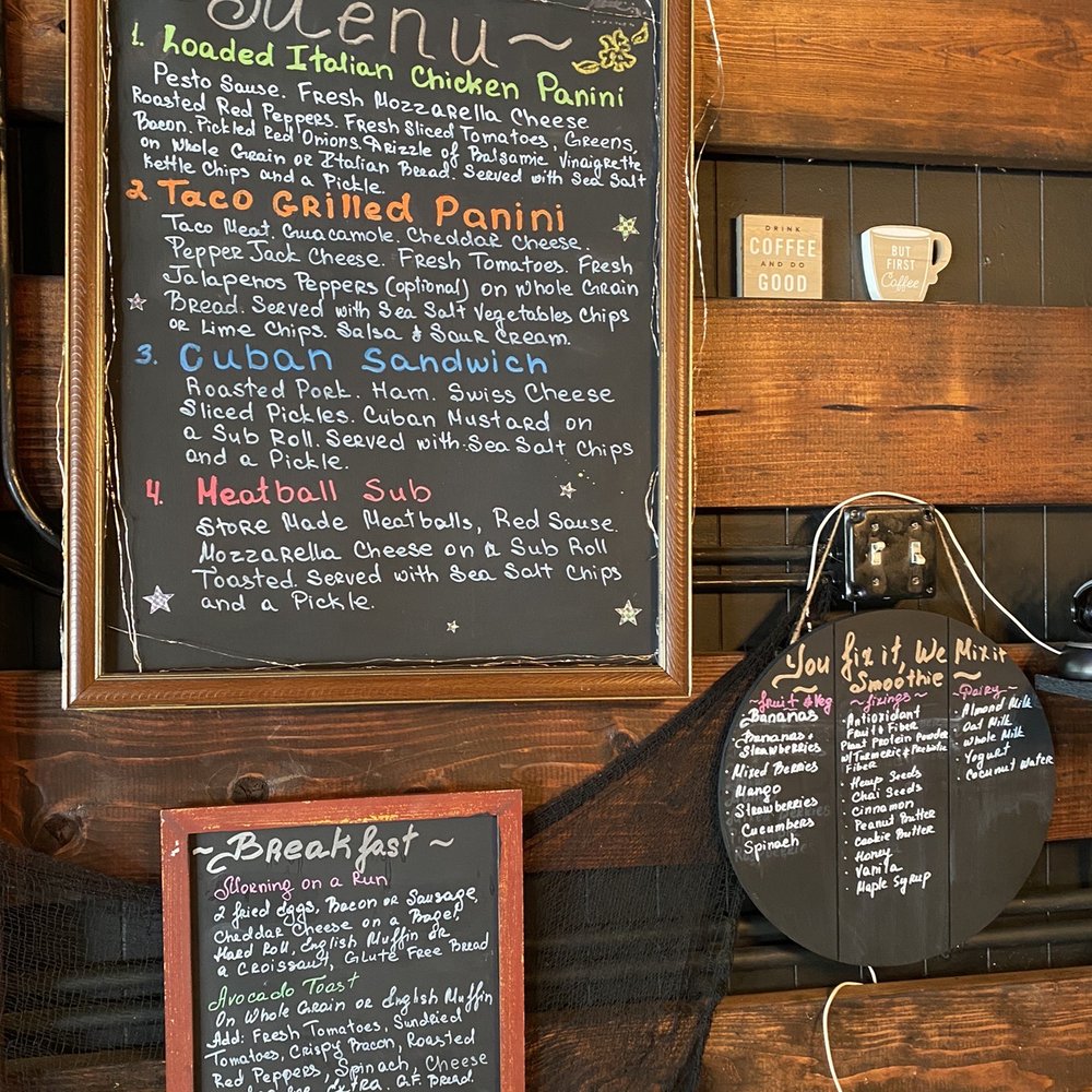 Common Grounds Bistro - a menu on a blackboard - Coffee & Tea Near Me - Waterbury, Connecticut Common Grounds Bistro - a menu on a blackboard - Coffee & Tea Near Me - Waterbury, Connecticut