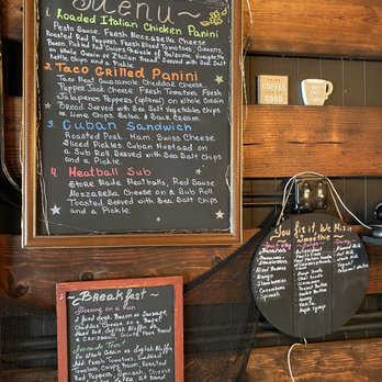 Common Grounds Bistro - a menu on a blackboard - Coffee & Tea Near Me - Waterbury, Connecticut