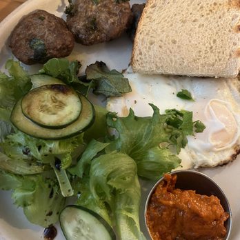 Nom Cafe - Kyufte and Eggs - Modern European Near Me - Portland, Maine