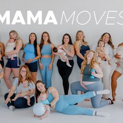Group of Mama Moves students, pregnant & postpartum.