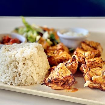 Mangal Turkish Grill - Chicken Shish platter. ADDED their "Ezme" hot sauce. Superb. Winners circle all the way OuiOui :)... - Turkish Near Me - Clearwater, Florida Mangal Turkish Grill - Chicken Shish platter. ADDED their "Ezme" hot sauce. Superb. Winners circle all the way OuiOui :)... - Turkish Near Me - Clearwater, Florida
