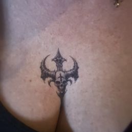 My friend Colleen with temp emo tattoo My friend Colleen with temp emo tattoo