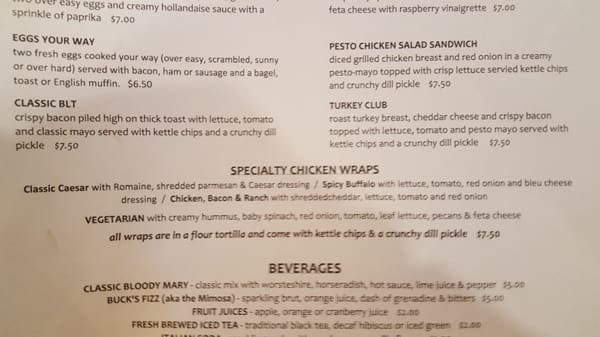 Menu photo 5 Bow Tie Café Cincinnati, OH
