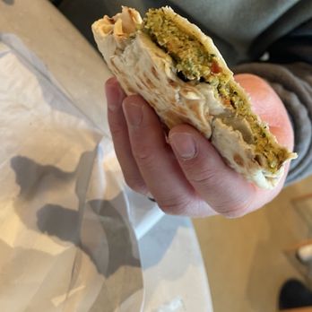 Starbucks - Sorry we ate it before taking a nice photo. The spicy falafel pocket. - Coffee & Tea Near Me - Port Orchard, Washington Starbucks - Sorry we ate it before taking a nice photo. The spicy falafel pocket. - Coffee & Tea Near Me - Port Orchard, Washington