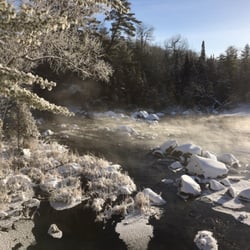 Sunny Rock Bed & Breakfast - The Scotts Dam Falls in Winter...from your Sunny Rock B&B suite you have the sights and sounds of moving water year round.