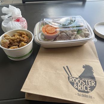 Rooster & Rice - The riceless plus chicken skins - Thai Near Me - Irvine, California Rooster & Rice - The riceless plus chicken skins - Thai Near Me - Irvine, California
