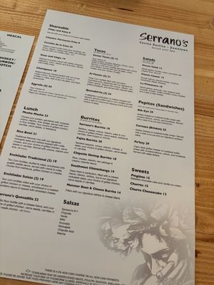 Menu photo 5 Serranos Mexican Grill Anchorage, AK