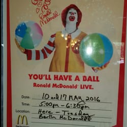 McDonald's - Ronald will be here folks!