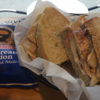 Dave's Fresh Pasta - The only way to have a sandwich is with chips. Spicy turkey sandwich! - Sandwiches Near Me - Somerville, Massachusetts