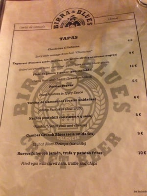 Menu photo 7 Birra & Blues Valencia, V Menu photo 7 Birra & Blues Valencia, V